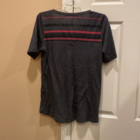 Volcom v-neck short sleeved striped pocket t-shirt - Picture 2 of 3